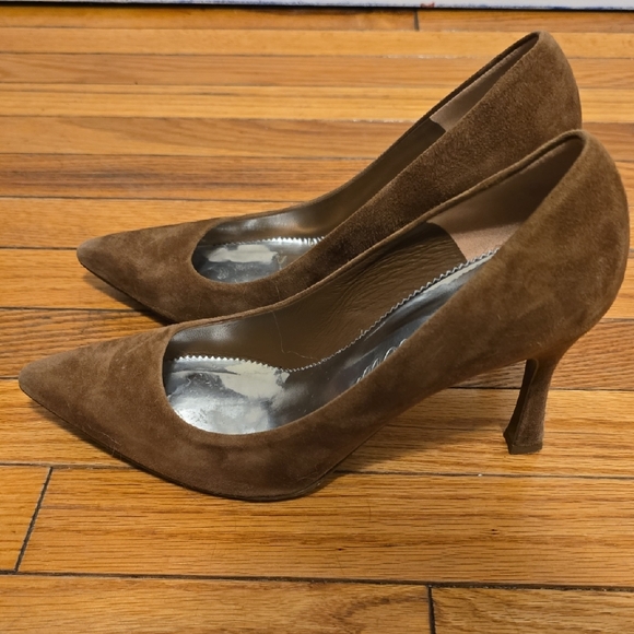 J. Crew Brown Suede Heels - Picture 3 of 8